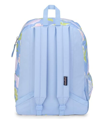 JanSport Cross Town Backpack 17" x 12.5" x 6" - Simple Bag for Everyone with 1 Main Compartment, Front Utility Pocket - Premium Class Accessories - Autumn Tapestry Hydrangea - color: Autumn Tapestry Hydrangea