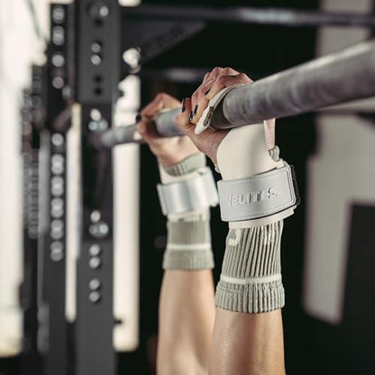 Velites - All Terrain Grips - Official Crossfit® Games Gymnastics Grips - No-Chalk Required - for All Bars & Surfaces - Includes Wristbands & Bag - color: White, size: X-Large