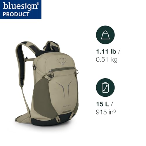 Osprey Sportlite 15L Lightweight Hiking Backpack for Men and Women - Everyday Hiking Bag - Travel Daypack, Raven Black - color: Raven Black, style: 15l