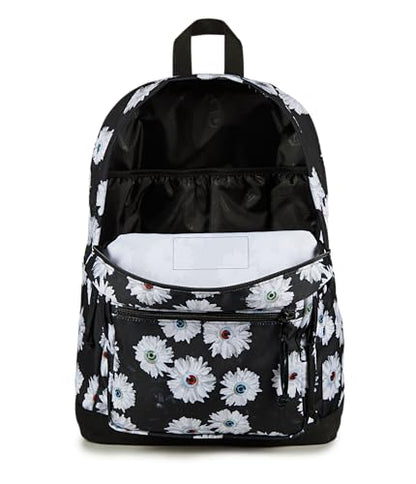 JanSport Right Pack Backpack - Durable Daypack with Padded 15" Laptop Sleeve, Spacious Main Compartment & Integrated Water Bottle Pocket, Eyeball Blossom - color: Eyeball Blossom