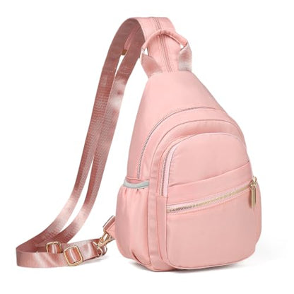Mini Backpack Small Crossbody Bags Sling Bag for Women Casual Convertible - color: Pink