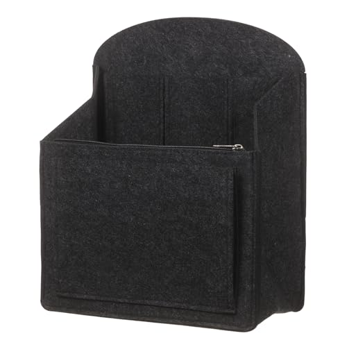 uxcell Purse Organizer Insert, Portable Felt Organizer Bags with Metal Zipper Multiple Compartments Purse Liner for Backpack Rucksack Handbag Shoulder Bag (10.6 x 5.7 x 13.6, Dark Gray) - color: Dark Gray, size: 10.6 x 5.7 x 13.6"
