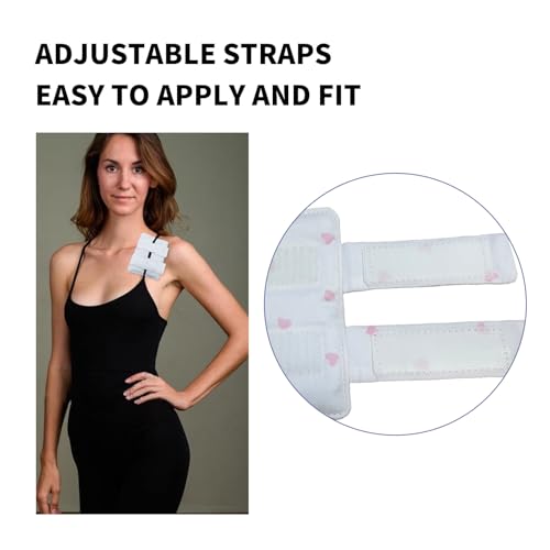 Bra Strap Pad Protector for Chest Port Pacemaker Pillow Post Surgery Bra Strap Cushion for Chest Heart Support Chemo Port Pillow for Bra Strap, 2PCS