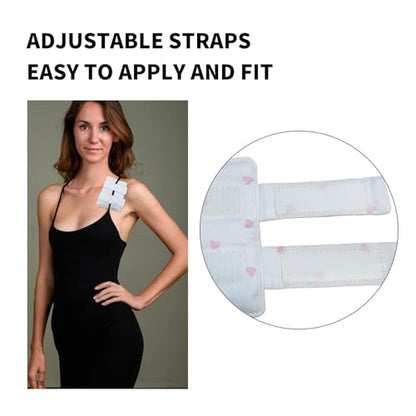Bra Strap Pad Protector for Chest Port Pacemaker Pillow Post Surgery Bra Strap Cushion for Chest Heart Support Chemo Port Pillow for Bra Strap, 2PCS