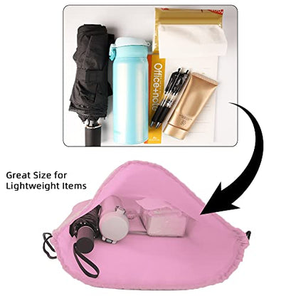 GoodtoU Drawstring Bags Bulk 48 Pcs Drawstring Backpack Gym Drawstring Bags Pink String Backpack for Women - color: Pink