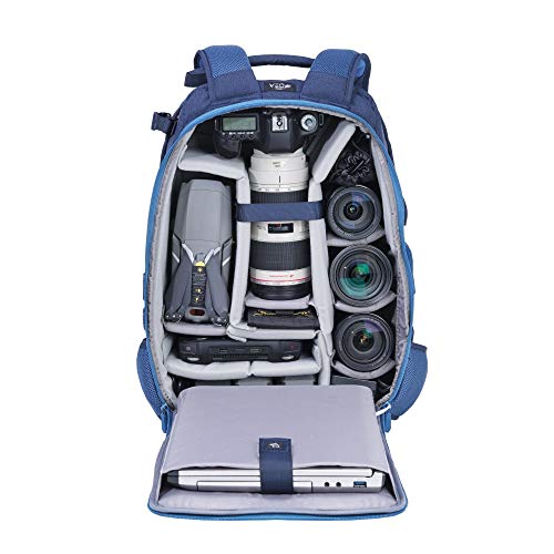 VANGUARD VEO Range T48 Backpack for Pro DSLR/Mirrorless Cameras, Tactical Style - Navy - style: Veo Range T48 Nv