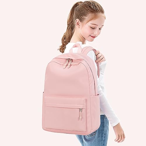 Bluboon School Backpack for Teen Girls Women Laptop Backpack College Bookbags Middle School Travel Work Commuter Back Pack(Pink) - color: A Pink