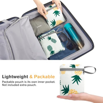 G4Free 10L/15L Hiking Backpack Lightweight Packable Hiking Daypack Small Travel Outdoor Foldable Shoulder Bag - color: Yellow Pineapple, size: 10L