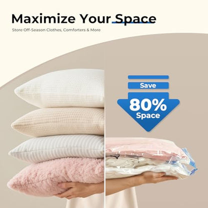 ETENWOLF Vacuum Storage Bags for Travel with Rechargeable Wireless Pump, Vacuum Seal Bags for Clothes and Travel, Space Saver Bags in Carry-On Sizes, Perfect for Luggage and Suitcases, 10 Jumbo - size: 10 Jumbo Size-E