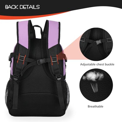 Goloni 40L Basketball Bag,Large Basketball Backpack with Ball Compartment & Shoe Compartment,Backpack for Soccer,Volleyball - color: Purple