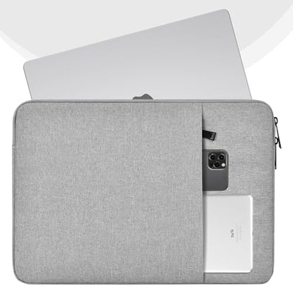 14 inch Laptop Sleeve Case for HP Lenovo Dell ASUS Acer Chromebook 14, HP Stream 14, Dell XPS 15, Inspiron 14, Lenovo ideapad 14, Asus Zenbook 14, Razer Blade 15 Water-Resistant Computer Bag -Grey - color: Grey, size: 14 inch