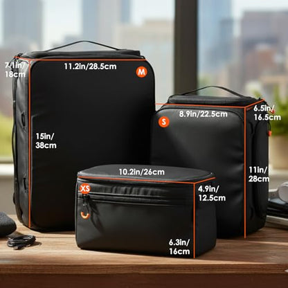 TARION Protective Camera Insert Bag - Quick Access DSLR Inner Case Organizer - Fits 1 Camera 5 Lenses - Full Opening Back Design Padded Insert ShellCore S - style: S (1 Camera 5 Lenses)