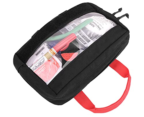 KRYDEX Clear Top Insert Bag with Hook Panel Tactical Packing Cube Travel Organizer Bag (Small) - color: Small