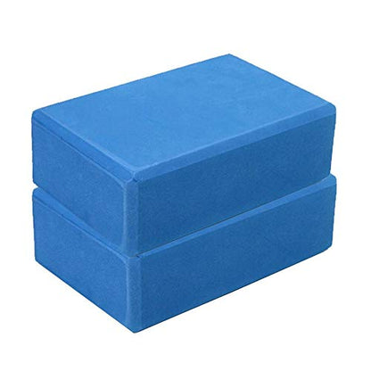 Yoga Blocks Bulk 2 Pack Supportive Latex-Free EVA Foam Yoga Blocks Set,9×6×3 Inches Lightweight High Density Non-Slip Surface Yoga Block for Stretching Exercise Meditation Pilates - color: Blue