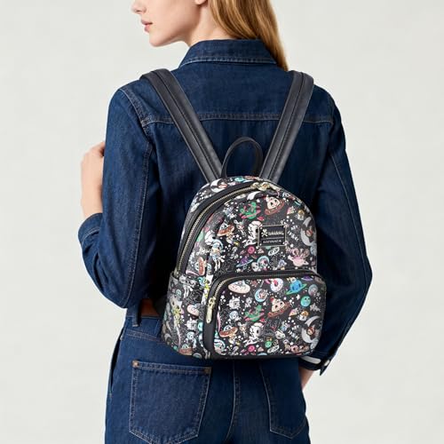 tokidoki Backpack for Women (Colorful Black) - color: Colorful Black