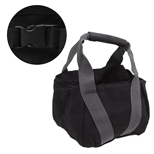 Workout Sandbag Tear with Ergonomic Handle, Canvas Weightlifting Sandbag for Fitness Exercise, Adjustable 0-25 lbs Fillable Training Bag for Home Gym and Outdoor Use
