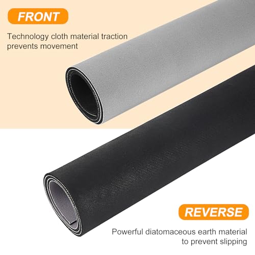 Double Non-Slip Workout Mat for Ellipse Leg Exerciser, Ellipse Machine Mat, Exercise Mat for Under Desk Ellipticals, Suitable for Electric Seated Foot Pedal Exerciser, 23.6" × 19.7"