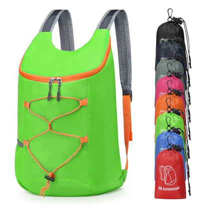 20L Small Hiking Backpack Lightweight Packable Daypack Green - color: Green