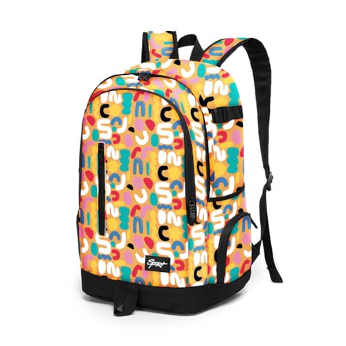 rickyh style School Backpack Travel Bag for Men & Women Lightweight College Back Pack with Laptop Compartmen - color: 01zm