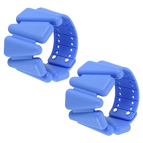 PATIKIL Adjustable Wrist Weights Set of 2, 2Lbs Total (1lb Each) Silicone Ankle Walking Weights for Women Men Bracelets for Training Yoga Jogging Aerobics - color: Blue