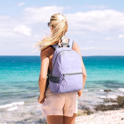 G4Free 20L Small Packable Travel Hiking Backpack for Men Women - color: Light Purple, size: 20L