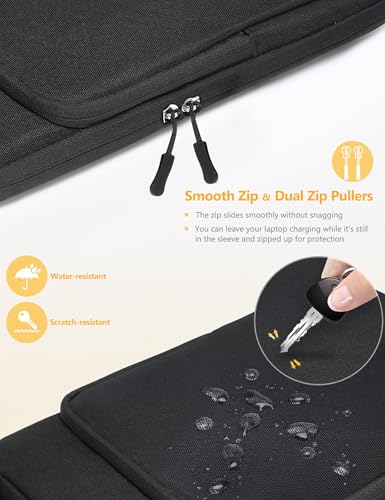 HYZUO 13 Inch Laptop Bag Sleeve Case for MacBook Air 13 M5 M4 M3 M2 M1 A3449 2026-2018, 13" MacBook Neo 2026 A3404, MacBook Pro 13 M2 M1 2026-2016, iPad Pro/Air 13, Surface Pro, XPS 13, Black - color: Black, size: 13 Inch