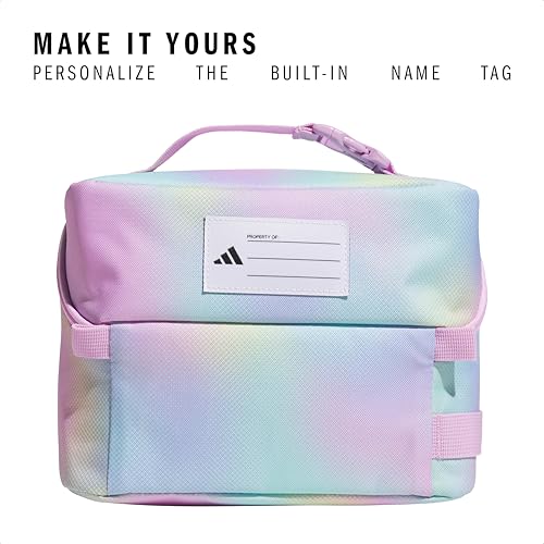 adidas Kids Affiliate Lunch Bag – Insulated Lunchbox for Girls and Boys, 6L - color: Halftone Gradient Bliss Lilac/Bliss Lilac Purple