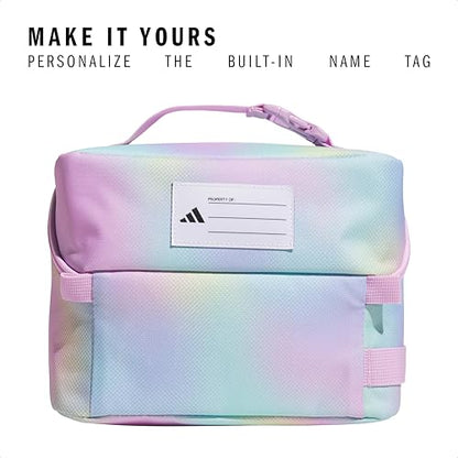 adidas Kids Affiliate Lunch Bag – Insulated Lunchbox for Girls and Boys, 6L - color: Halftone Gradient Bliss Lilac/Bliss Lilac Purple