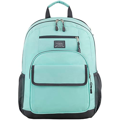 Eastsport Travel Laptop Backpack, Business Water Resistant Slim Sturdy Laptops Backpack College Work Computer Bag Unisex Fits 15" Notebook, Light Blue Mint