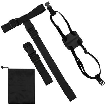 T Shape Luggage Connector Strap Set, Adjustable Nylon with Storage Pouch