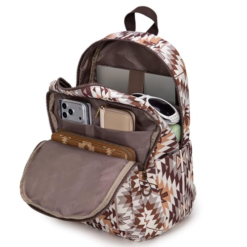Montana West Backpack Purse for Women Western Aztec Backpack Purse Lightweight Casual Daypack for Travel - color: Brown
