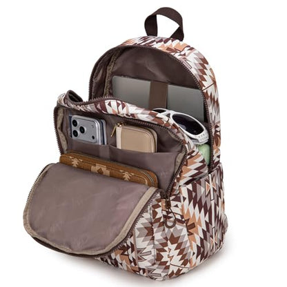 Montana West Backpack Purse for Women Western Aztec Backpack Purse Lightweight Casual Daypack for Travel - color: Brown