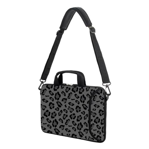 AMARY 15.4" 15.6" laptop sleeve adjustable shoulder strap with handle accessory pocket for men women (Grey-2) - color: Grey-2