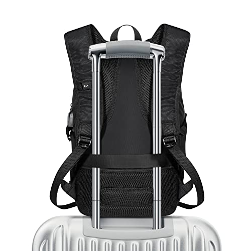 Tzowla 35 Liter Anti Theft Backpack with Giant Tumbler Holder Pocket and Lock,15.6 Inch Laptop Backpack - color: A-black, size: 35 l 15.6 inch