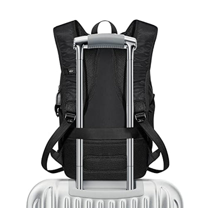 Tzowla 35 Liter Anti Theft Backpack with Giant Tumbler Holder Pocket and Lock,15.6 Inch Laptop Backpack - color: A-black, size: 35 l 15.6 inch