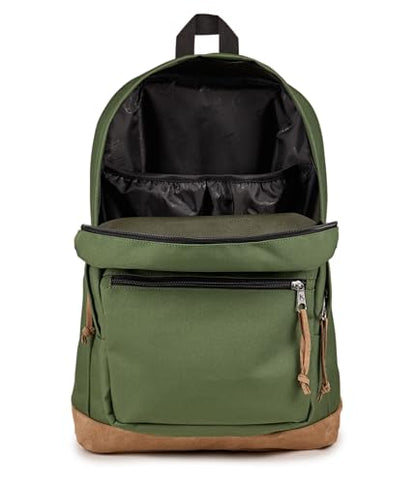JanSport Right Pack Backpack - Durable Daypack with Padded 15" Laptop Sleeve, Spacious Main Compartment & Integrated Water Bottle Pocket, Cargo Green - color: Cargo Green