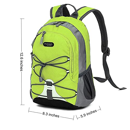 Bseash 10L Small Hiking Backpack for Kids Ages 3-6 Girls Boys Under 4 feet - color: Apple Green