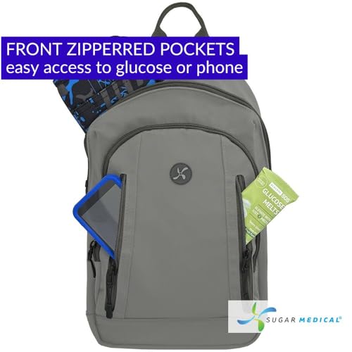 Sugar Medical Insulated Diabetes Sling Backpack | Diabetic Care Products | Diabetic Supplies Travel | Diabetes Care (Dylan) - color: Dylan