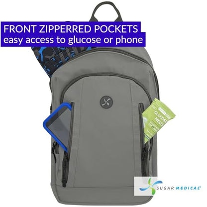 Sugar Medical Insulated Diabetes Sling Backpack | Diabetic Care Products | Diabetic Supplies Travel | Diabetes Care (Dylan) - color: Dylan