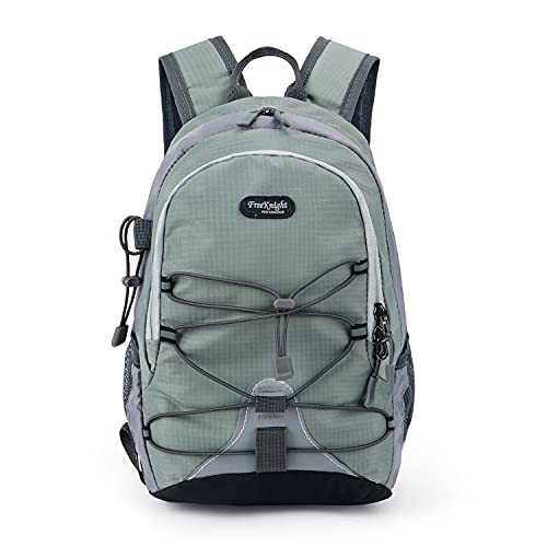 Bseash 10L Small Hiking Backpack for Kids Ages 3-6 Girls Boys Under 4 feet - color: Grayish Green