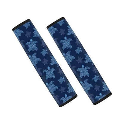Forchrinse Blue Sea Turtle Car Seat Belt Cover,2 PCs Shoulder Strap Pads Cover,Safety Belt Strap Shoulder Pad for Adults and Children - color: Blue Sea Turtle