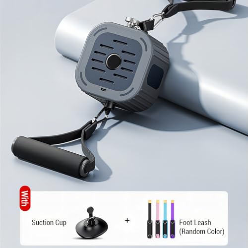 Fitness Pump Adjustable Resistance Band 3 to 17kg Home Exercise Equipment Portable Cable Machine for Arms Legs Chest for Home Training Gym - color: Black and Grey