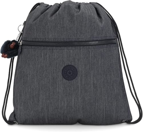 Kipling Women's Supertaboo Drawstring Bag, Strong, Colorful, Convenient, Polyamide Schoolbag - color: Boy Geo, size: 15.5''L x 17.75''H x 0''D
