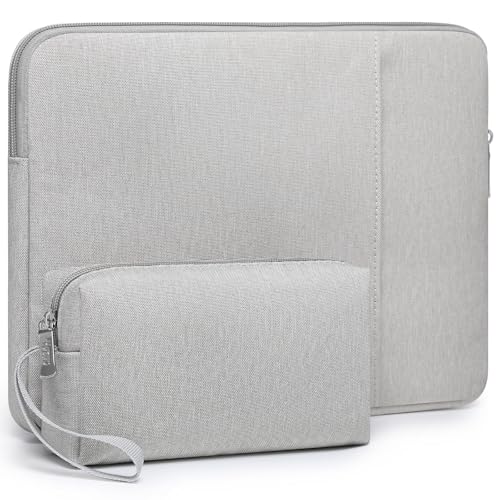 HYZUO 13 Inch Laptop Sleeve Bag Set for MacBook Air 13 M5/M4/M3/M2/M1 A3449 2026-2018, 13" MacBook Neo 2026 A3404, MacBook Pro 13 M2/M1 2026-2016, iPad Pro/Air 13, XPS 13, Surface Pro, Light Gray - color: Light Gray, size: 13 Inch
