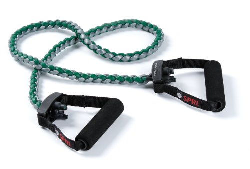 SPRI Braided Xertube Resistance Bands – Premium Exercise Band for Men & Women – Workout Equipment for Home Gym Fitness Training – Comfort Grip for Strength, Weights, and Resistance - style: LIGHT