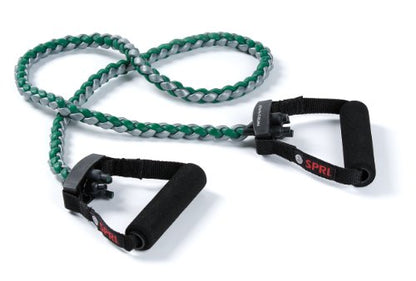 SPRI Braided Xertube Resistance Bands – Premium Exercise Band for Men & Women – Workout Equipment for Home Gym Fitness Training – Comfort Grip for Strength, Weights, and Resistance - style: LIGHT
