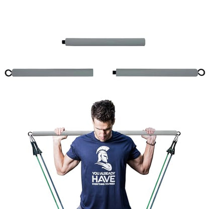 Resistance Band Bar, Body Workout, Portable Pilates Bar, Home Gym Training Equipment, 26 or 39 Inches