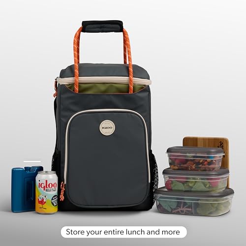 Igloo Soft Cooler Bag | Summit Series | Insulated Cooler Tote | Backpack Cooler - color: Tactical Gray 24 Can