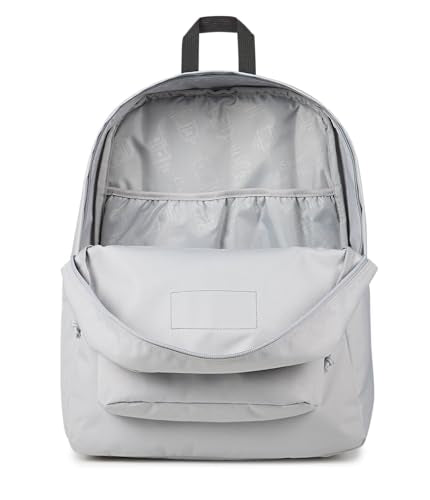 JanSport SuperBreak Plus Backpack with Padded 15-inch Laptop Sleeve and Integrated Bottle Pocket - Spacious and Durable Daypack for Work and Travel - Grounded Grey - color: Grounded Grey