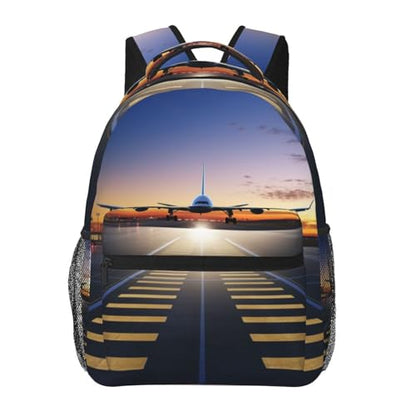 Travel Backpack airport Carry on Backpack Lightweight Business 15.6inch Laptop Backpack for Men Women - color: Airport